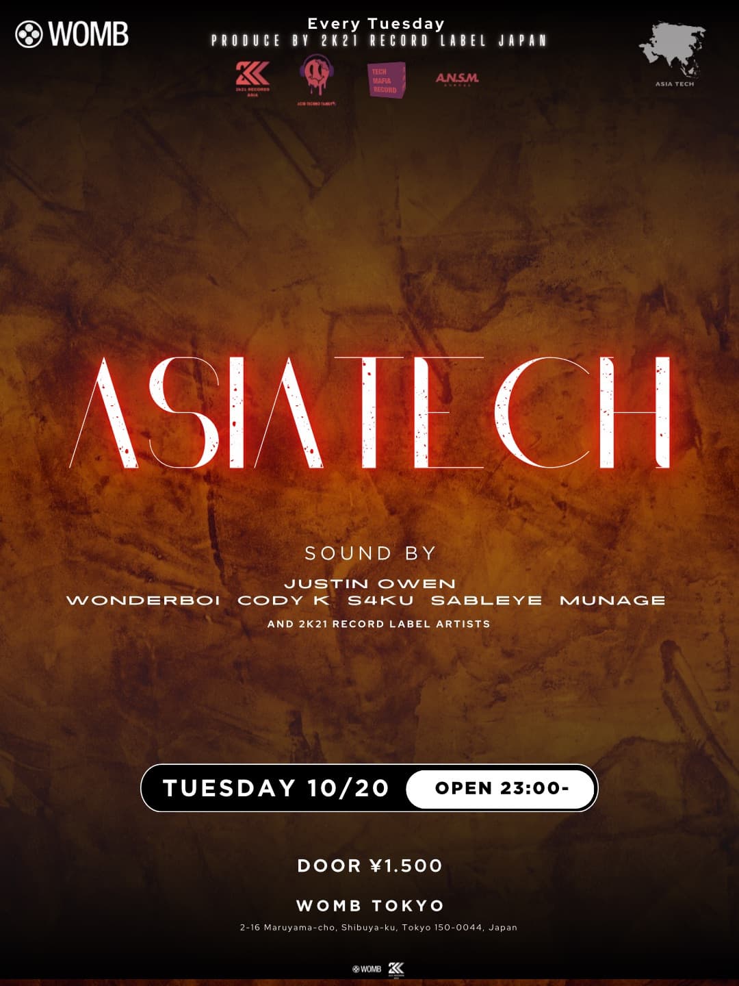 ASIA TECH PRODUCED BY 2K21 RECORDS JAPAN