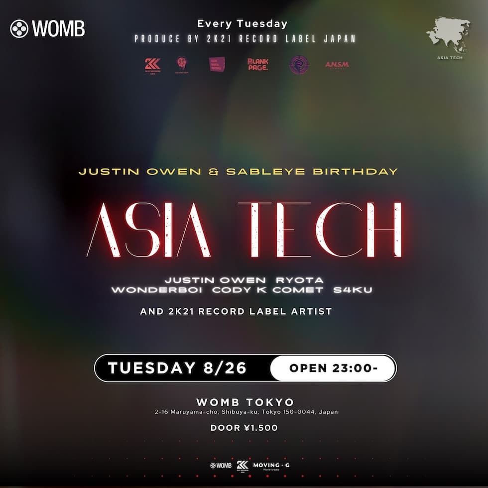 ASIA TECH PRODUCED BY 2K21 RECORDS JAPAN