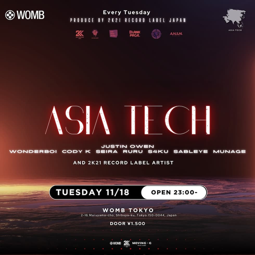 ASIA TECH PRODUCED BY 2K21 RECORDS JAPAN