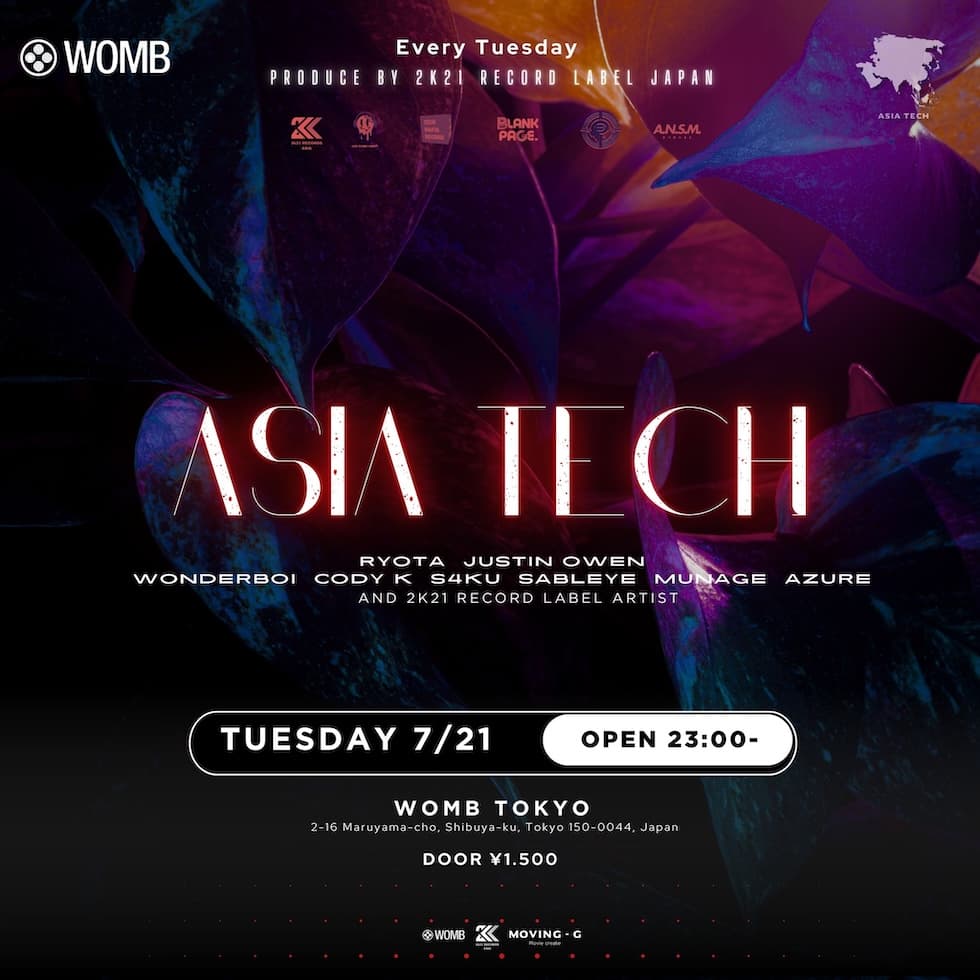 ASIA TECH PRODUCED BY 2K21 RECORDS JAPAN