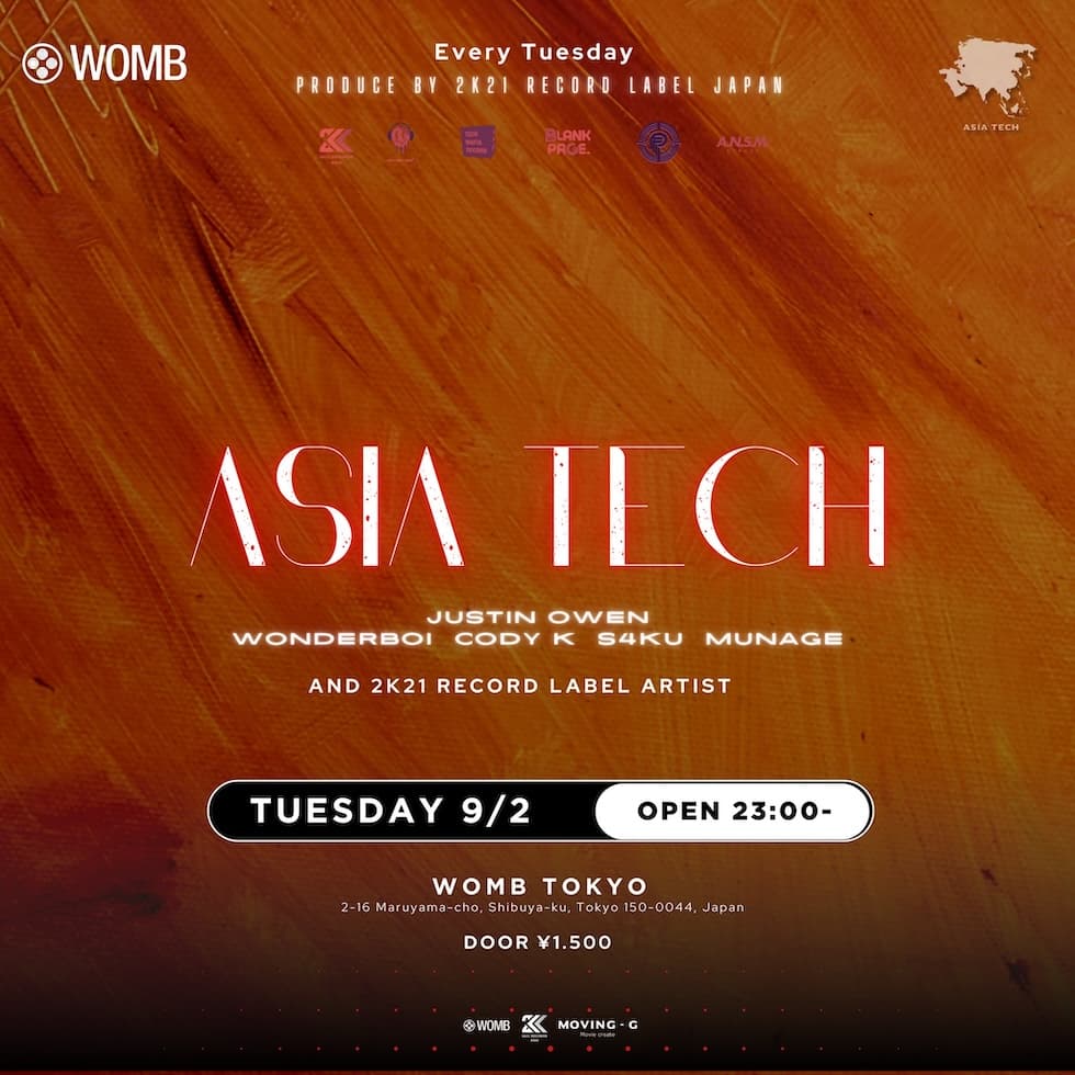 ASIA TECH PRODUCED BY 2K21 RECORDS JAPAN