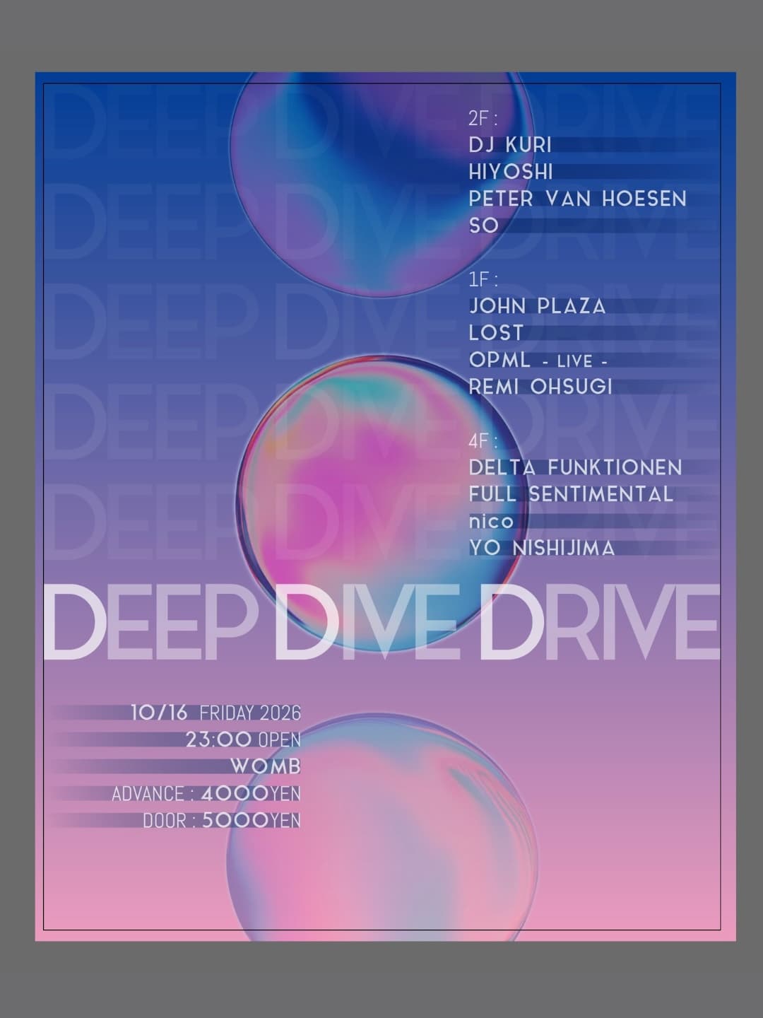 DEEP DIVE DRIVE