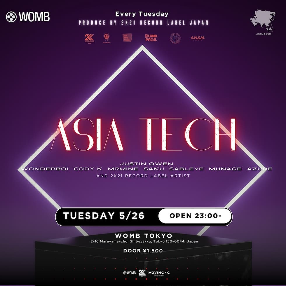 ASIA TECH PRODUCED BY 2K21 RECORDS JAPAN