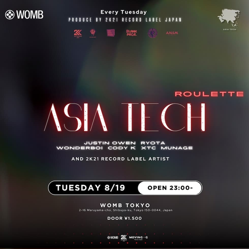 ASIA TECH PRODUCED BY 2K21 RECORDS JAPAN -ROULETTE-