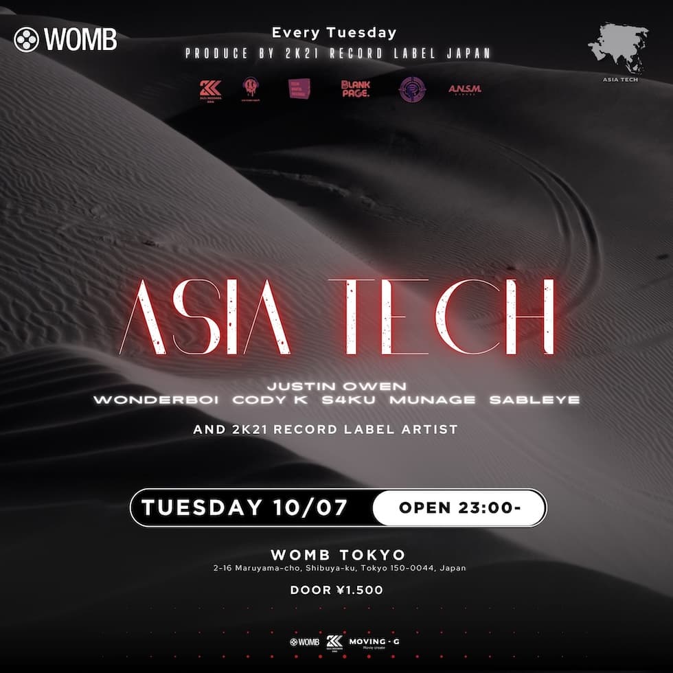 ASIA TECH PRODUCED BY 2K21 RECORDS JAPAN